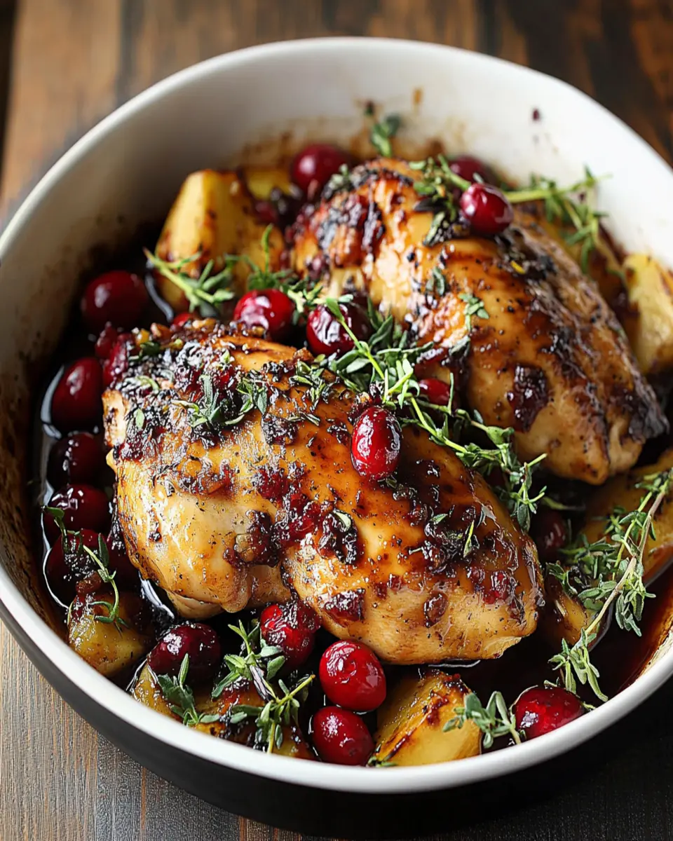 Cranberry Balsamic Chicken First Image First Image