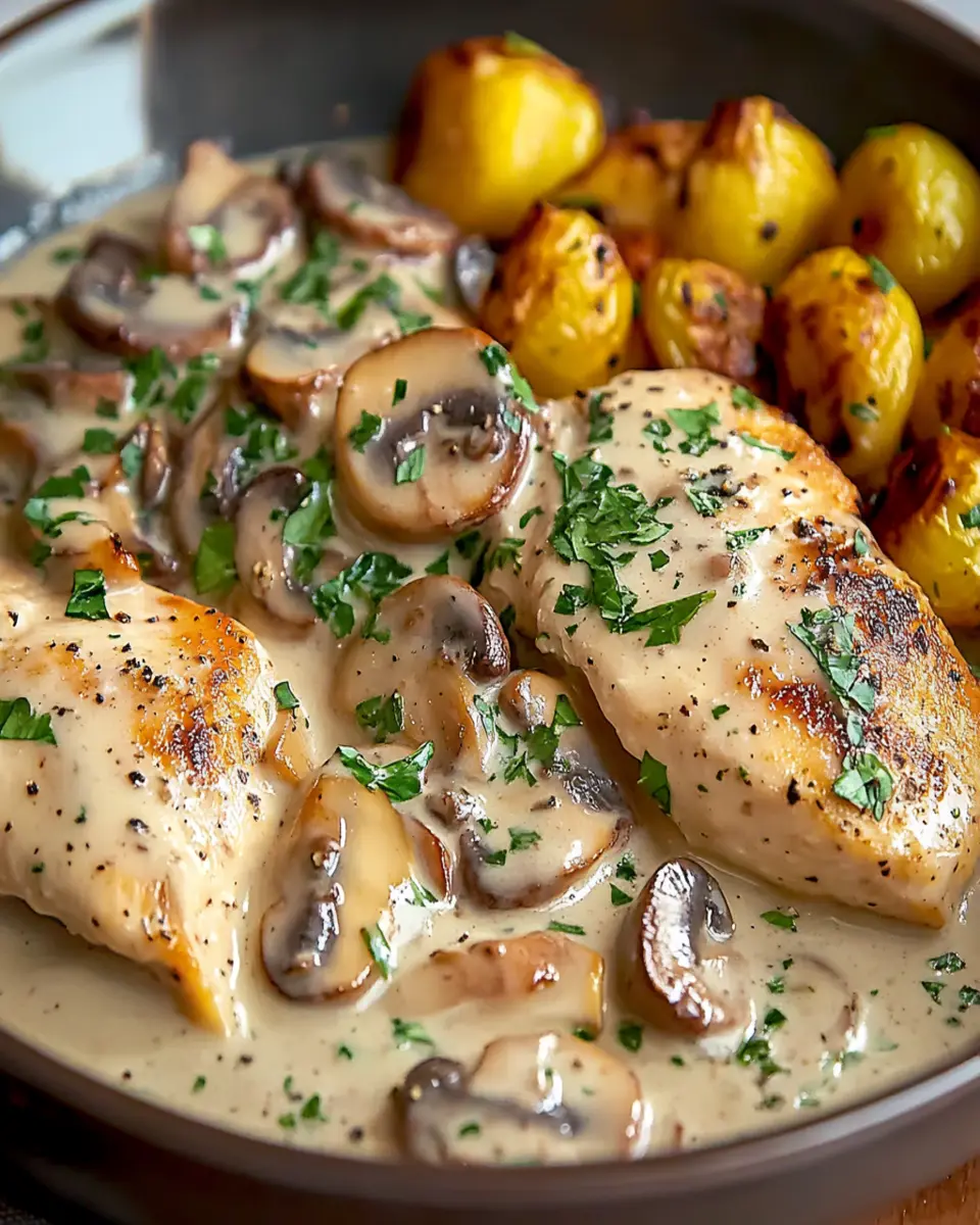 Creamy Mushroom Chicken First Image First Image