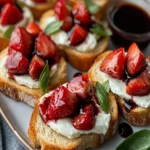 Strawberry Brie Crostini Appetizer First Image First Image