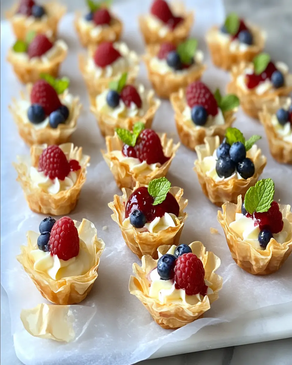 Mini Filo Tarts First Image First Image