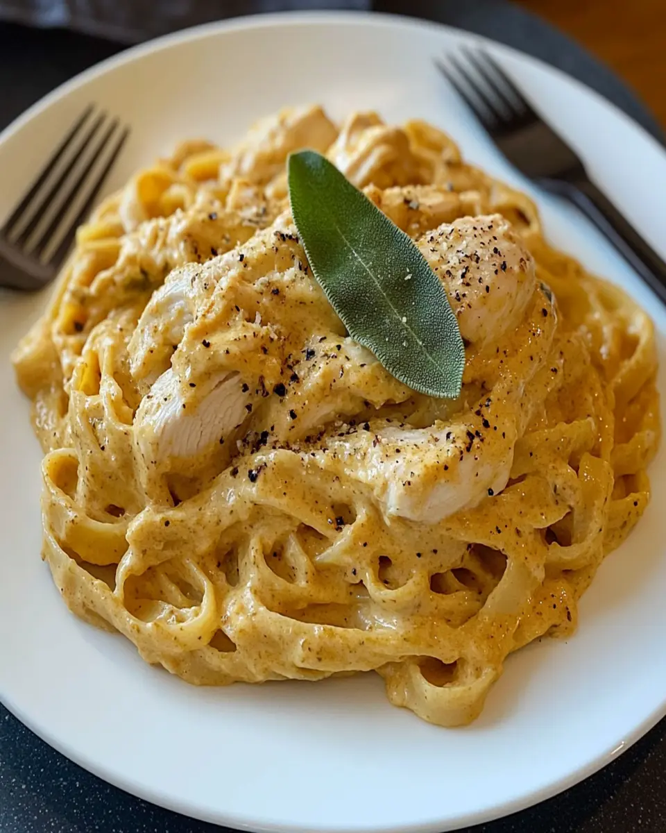 Pumpkin Sage Chicken Alfredo First Image First Image