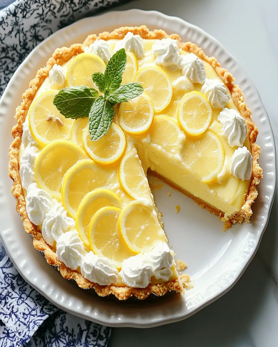 Frozen Lemonade Pie First Image First Image