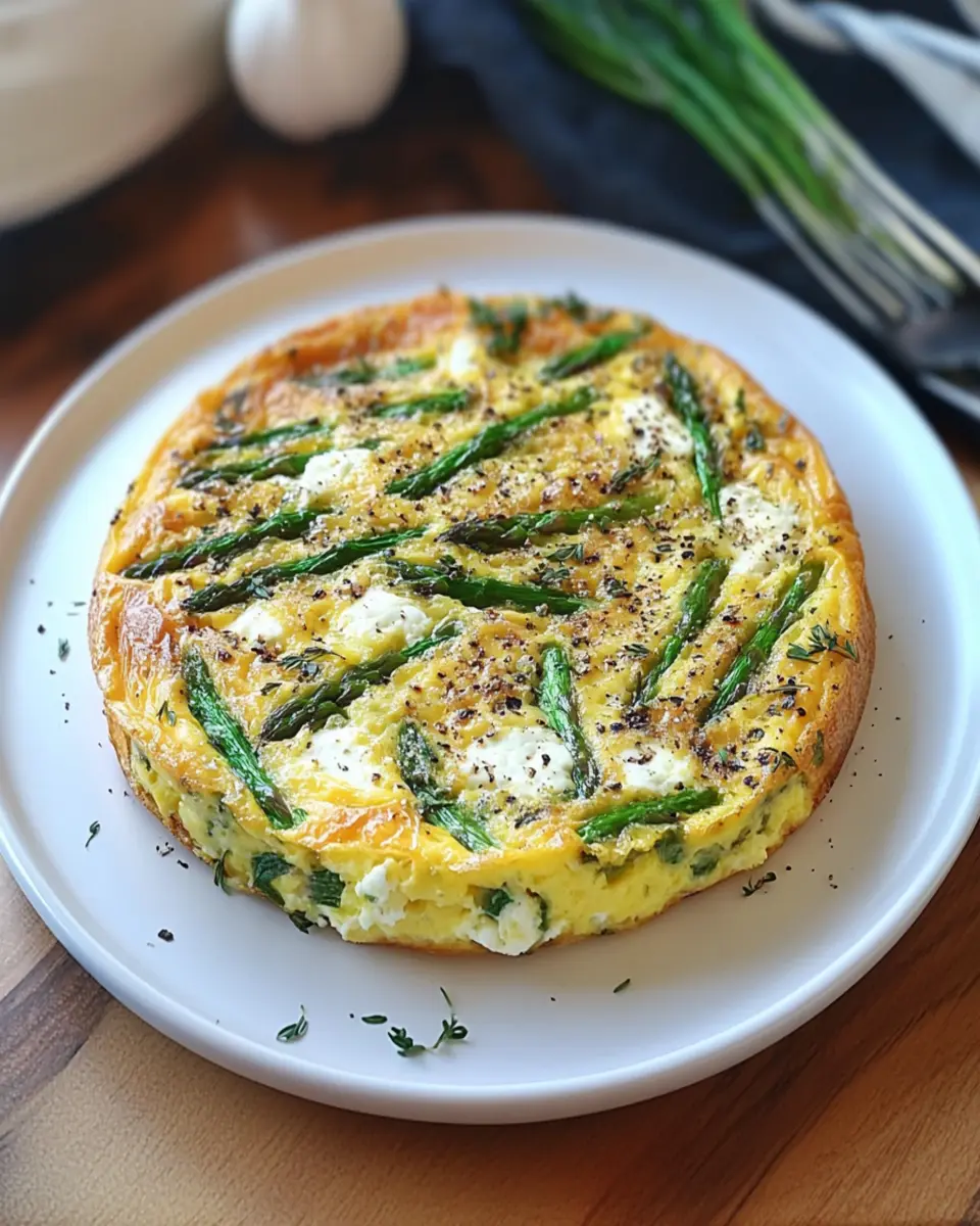 Asparagus and Goat Cheese Frittata First Image First Image