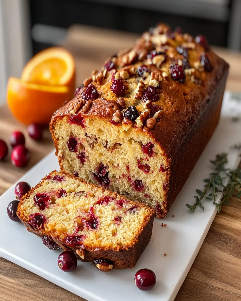 Orange and Cranberry Nut Bread First Image First Image