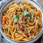 Mongolian Ground Beef Noodles First Image First Image