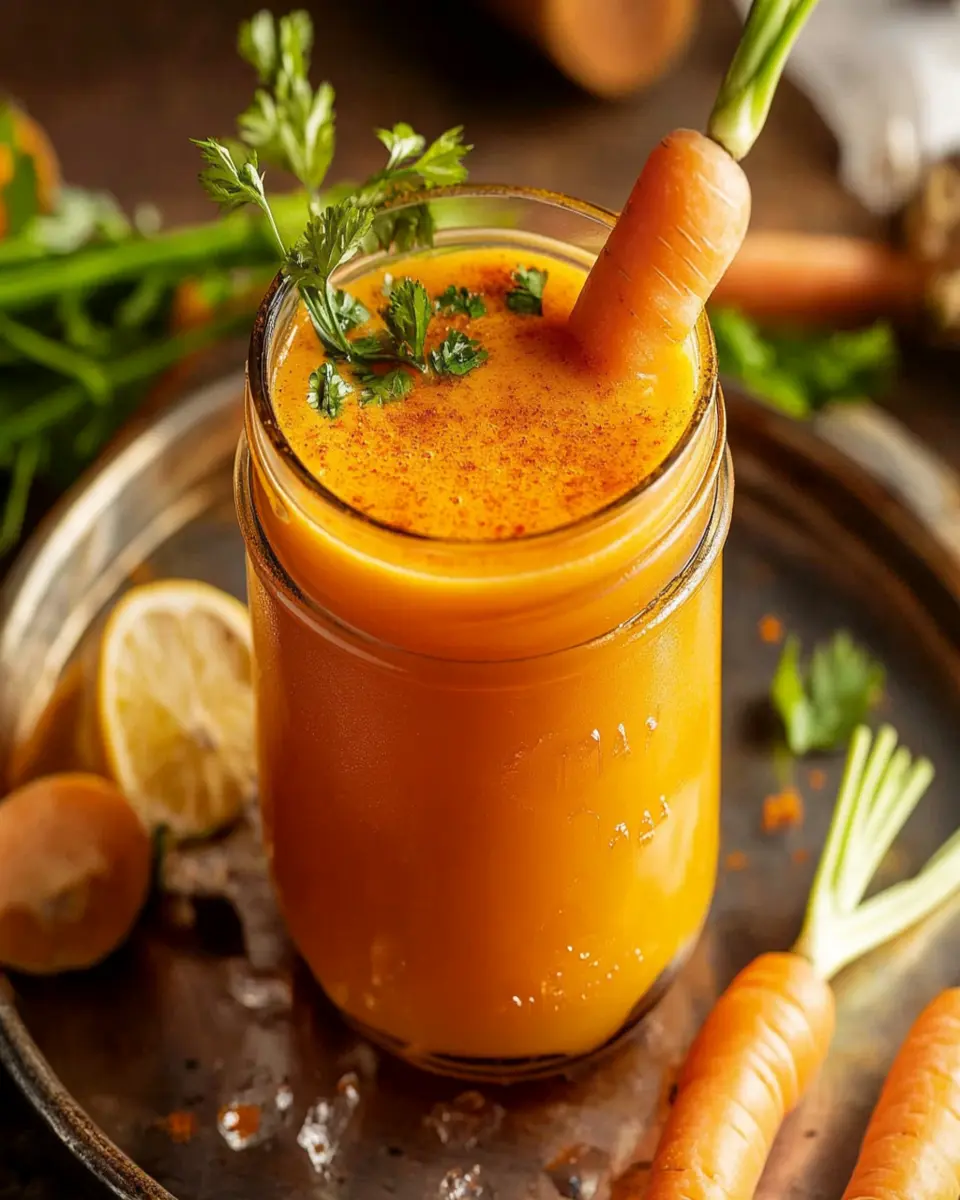 Spicy Carrot Juice Mocktail First Image First Image