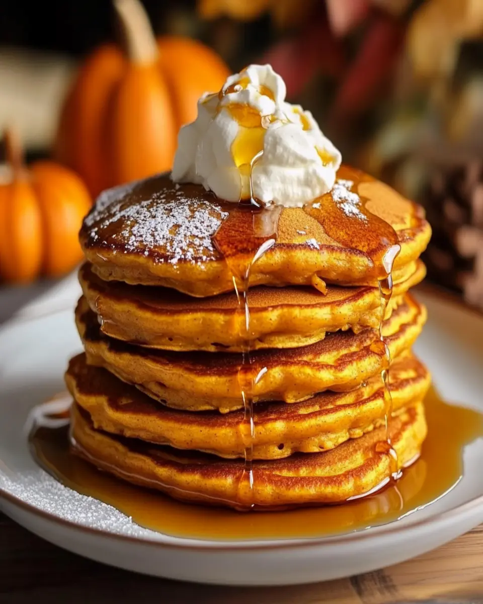 Fluffy Pumpkin Pancakes First Image First Image