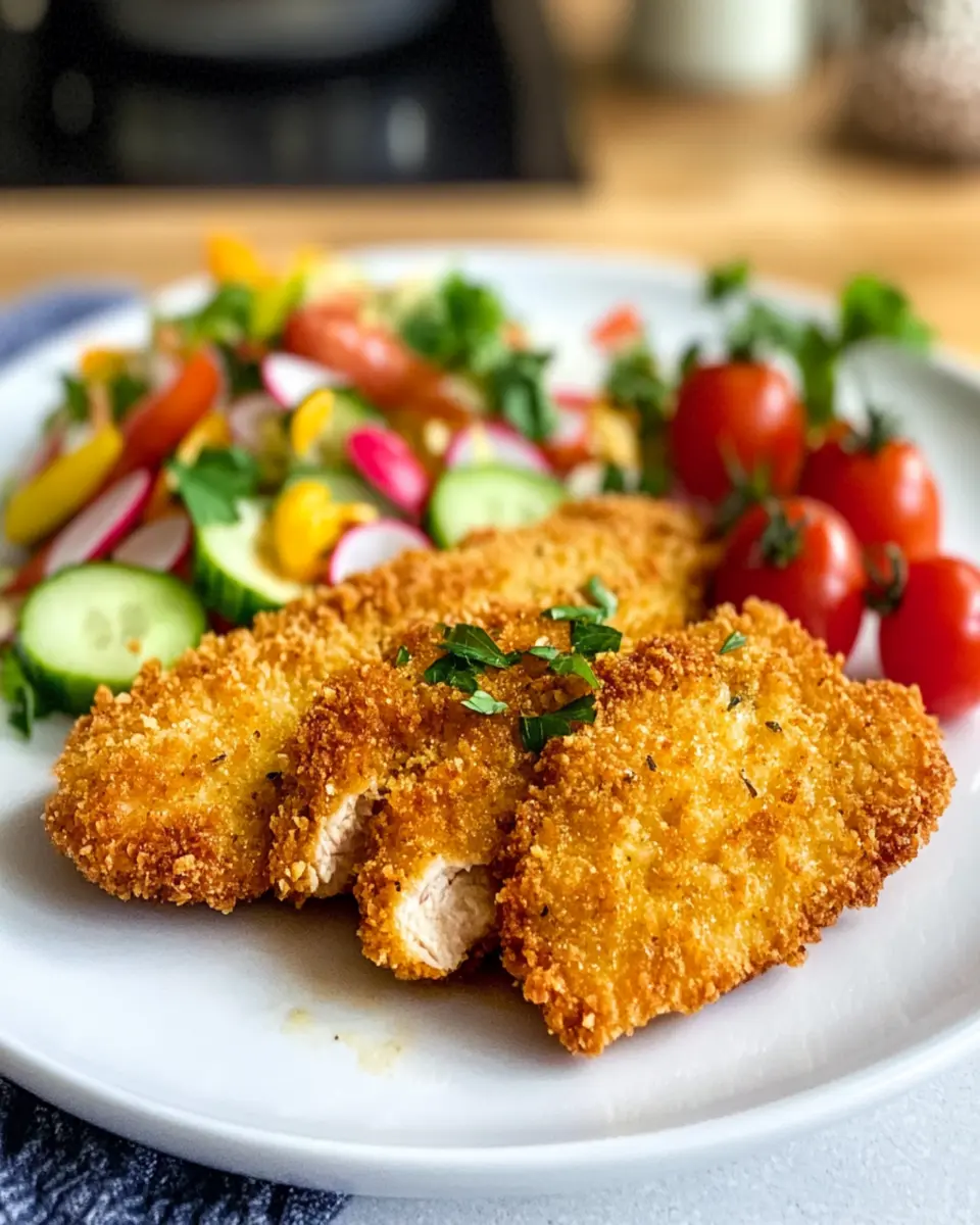 Crispy Baked Chicken Schnitzel First Image First Image