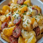 Cheesy Ranch Potatoes and Smoked Sausage First Image First Image