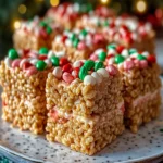 Christmas Peanut Butter Rice Cereal Squares First Image First Image