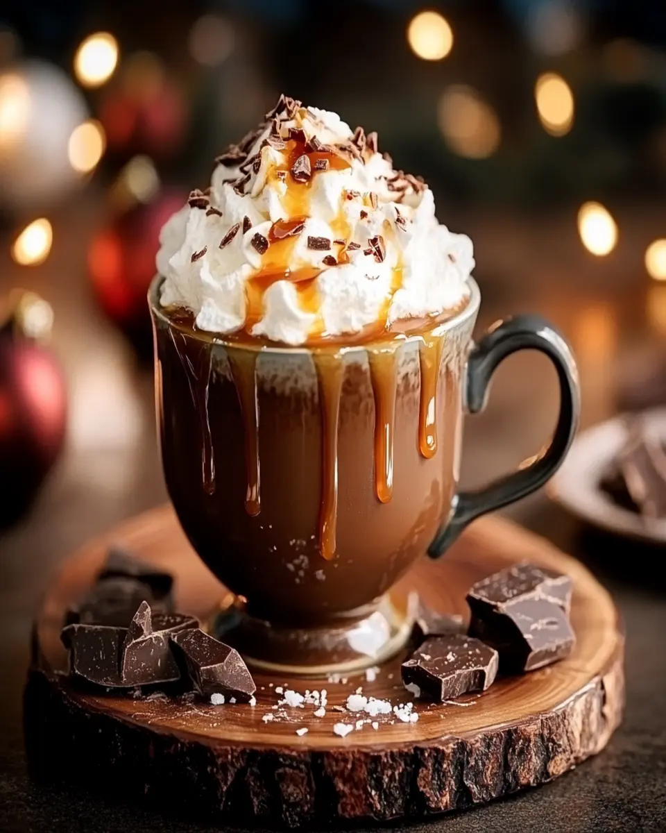 Slow Cooker Salted Caramel Hot Chocolate First Image First Image