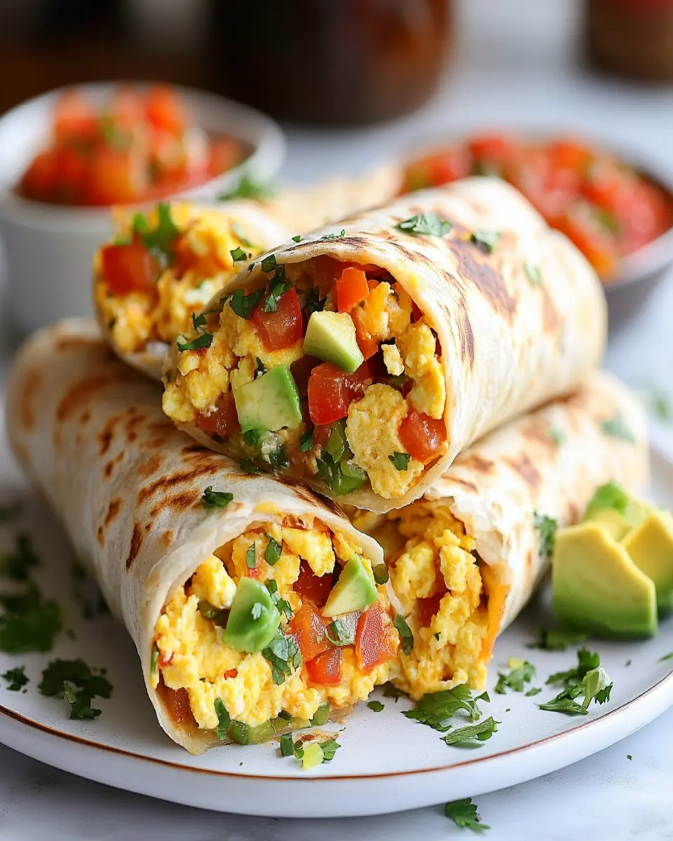 Breakfast Burritos {Freezer Breakfast Burritos} First Image First Image