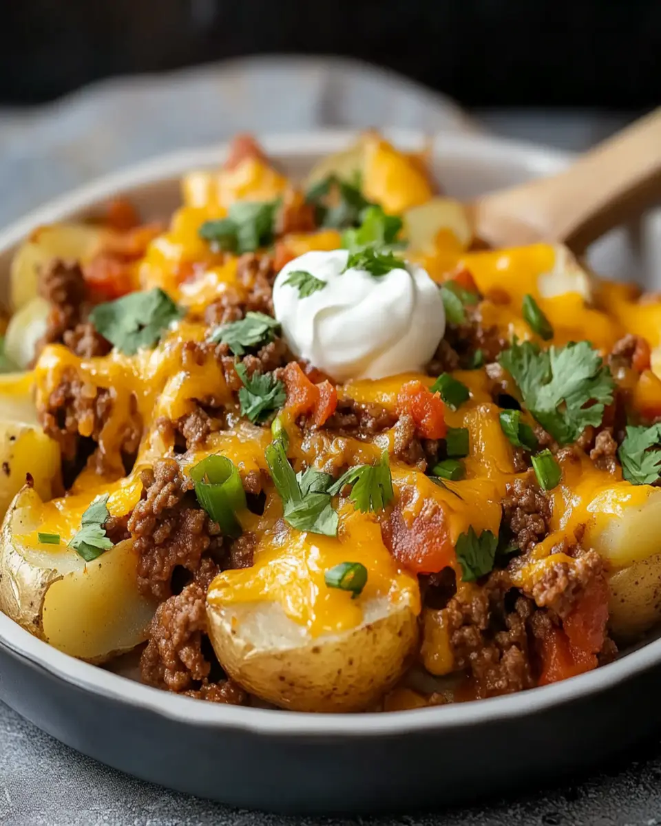 Cheesy Taco Potatoes First Image First Image