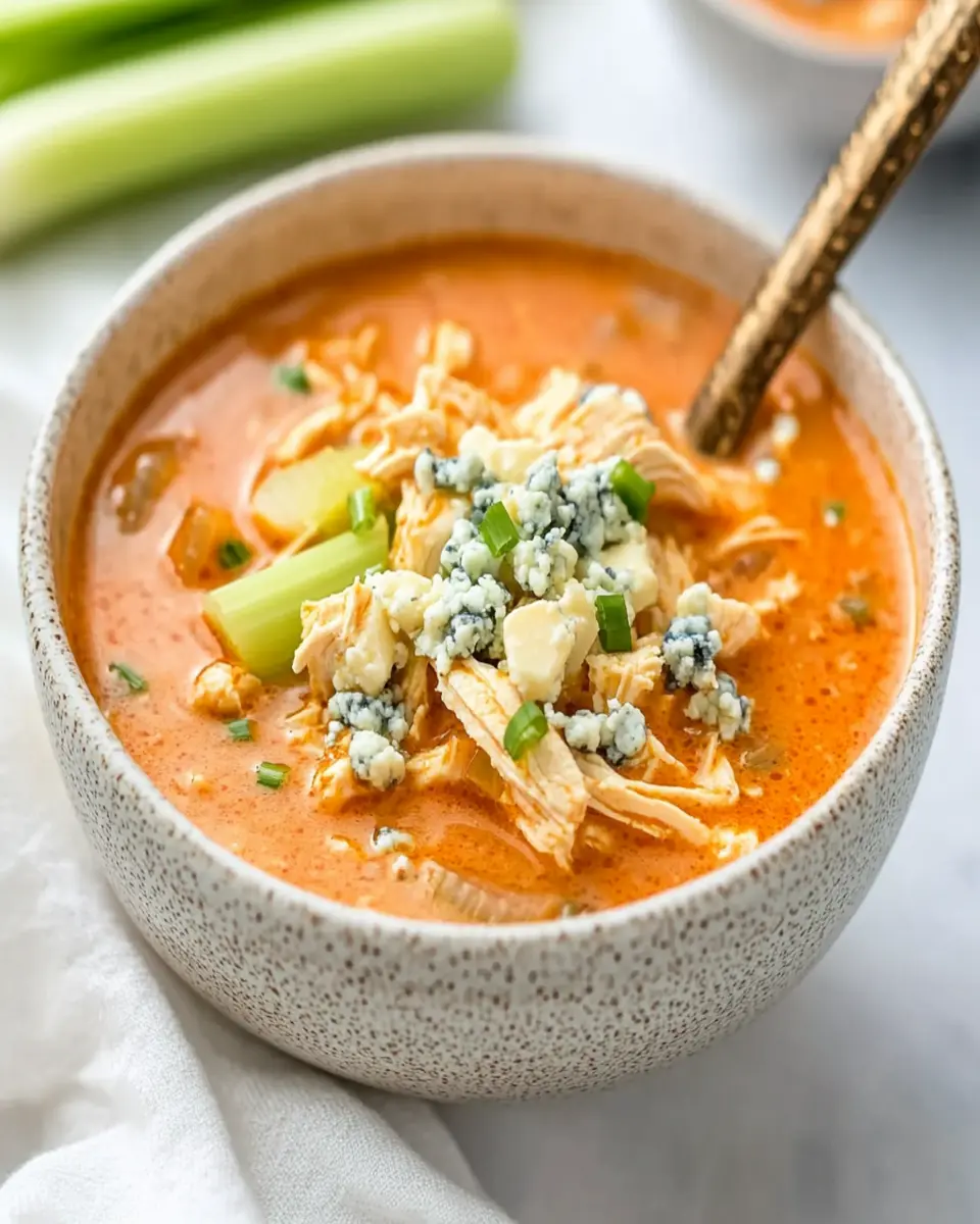 Buffalo Blue Cheese Chicken Soup First Image First Image