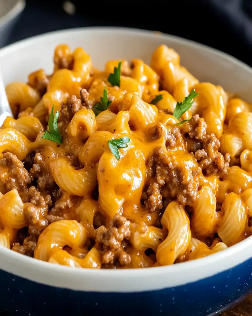 Homemade Cheesy Hamburger Helper First Image First Image