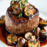 Pan-Seared Filet Mignon with Mushrooms First Image First Image