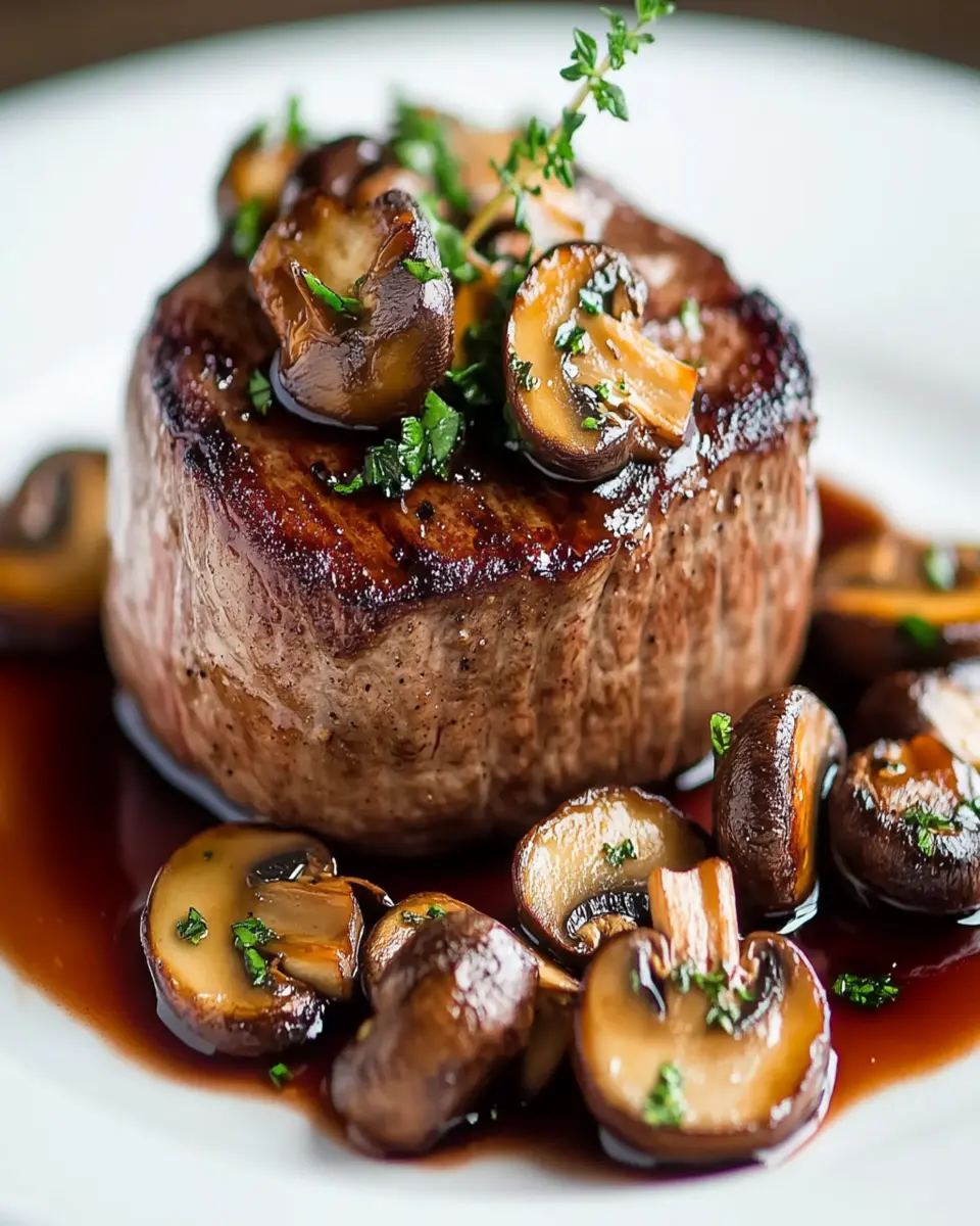 Pan-Seared Filet Mignon with Mushrooms First Image First Image