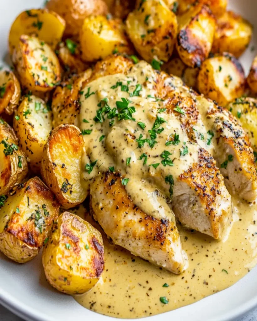 Creamy Dijon Chicken and Potatoes First Image First Image