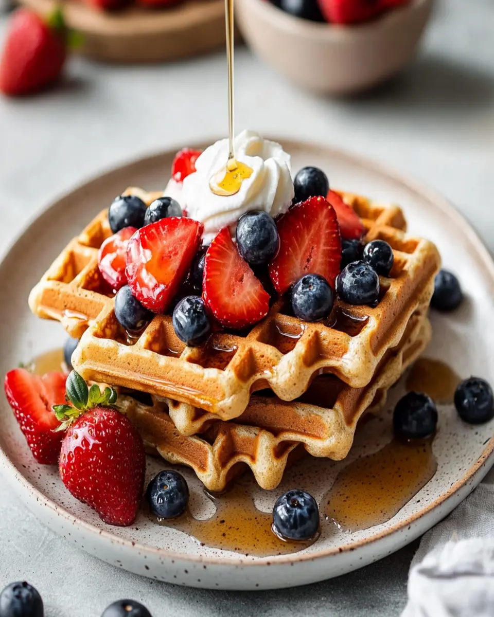 Whole Wheat Protein Waffles First Image First Image