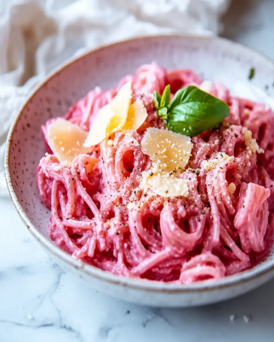 Healthy Vegan Pink Pasta First Image First Image