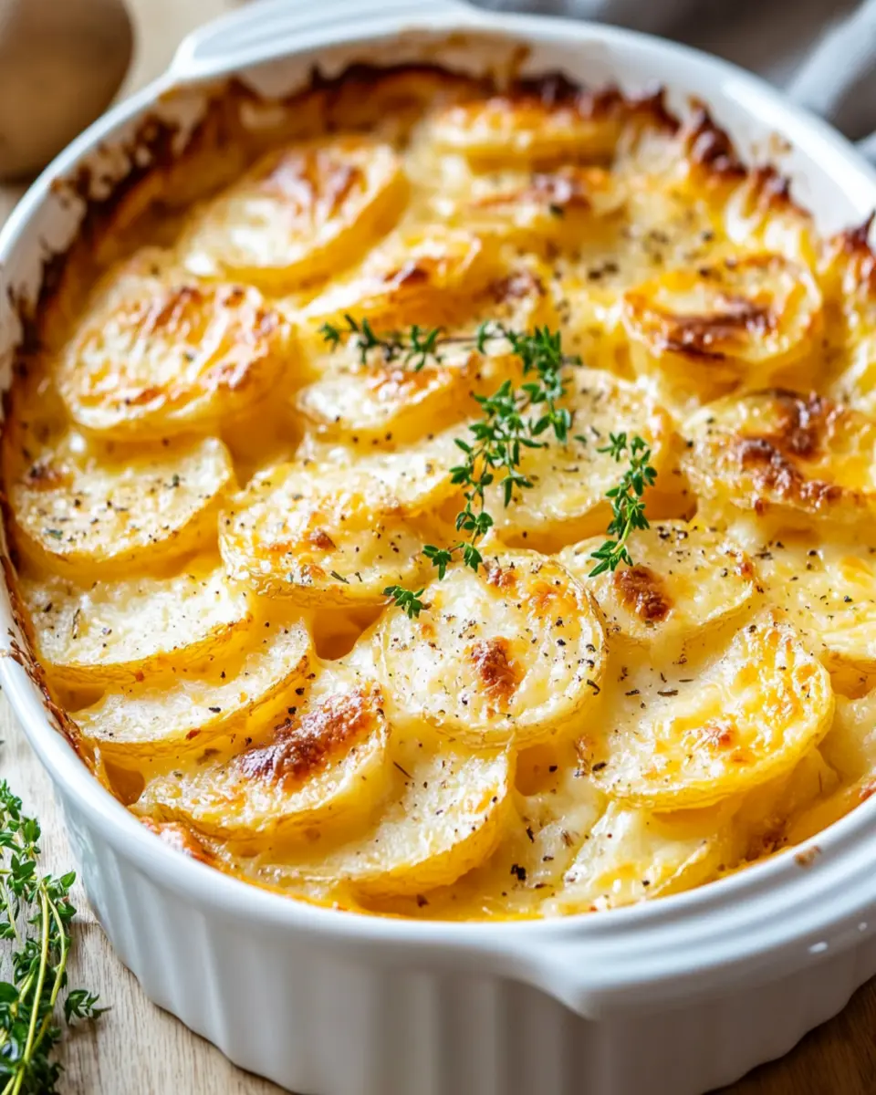 Roasted Garlic Potatoes au Gratin First Image First Image