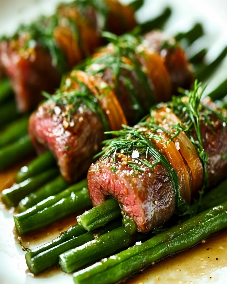 Green Beans Wrapped in Beef First Image First Image