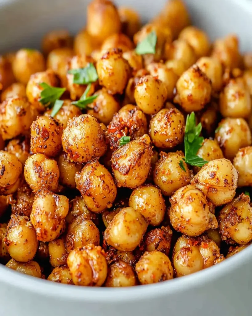 Homemade Spicy Roasted Chickpeas First Image First Image