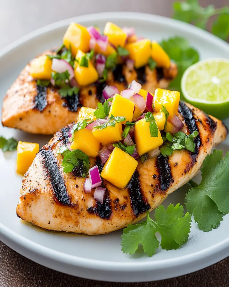 Grilled Chicken with Mango Salsa First Image First Image
