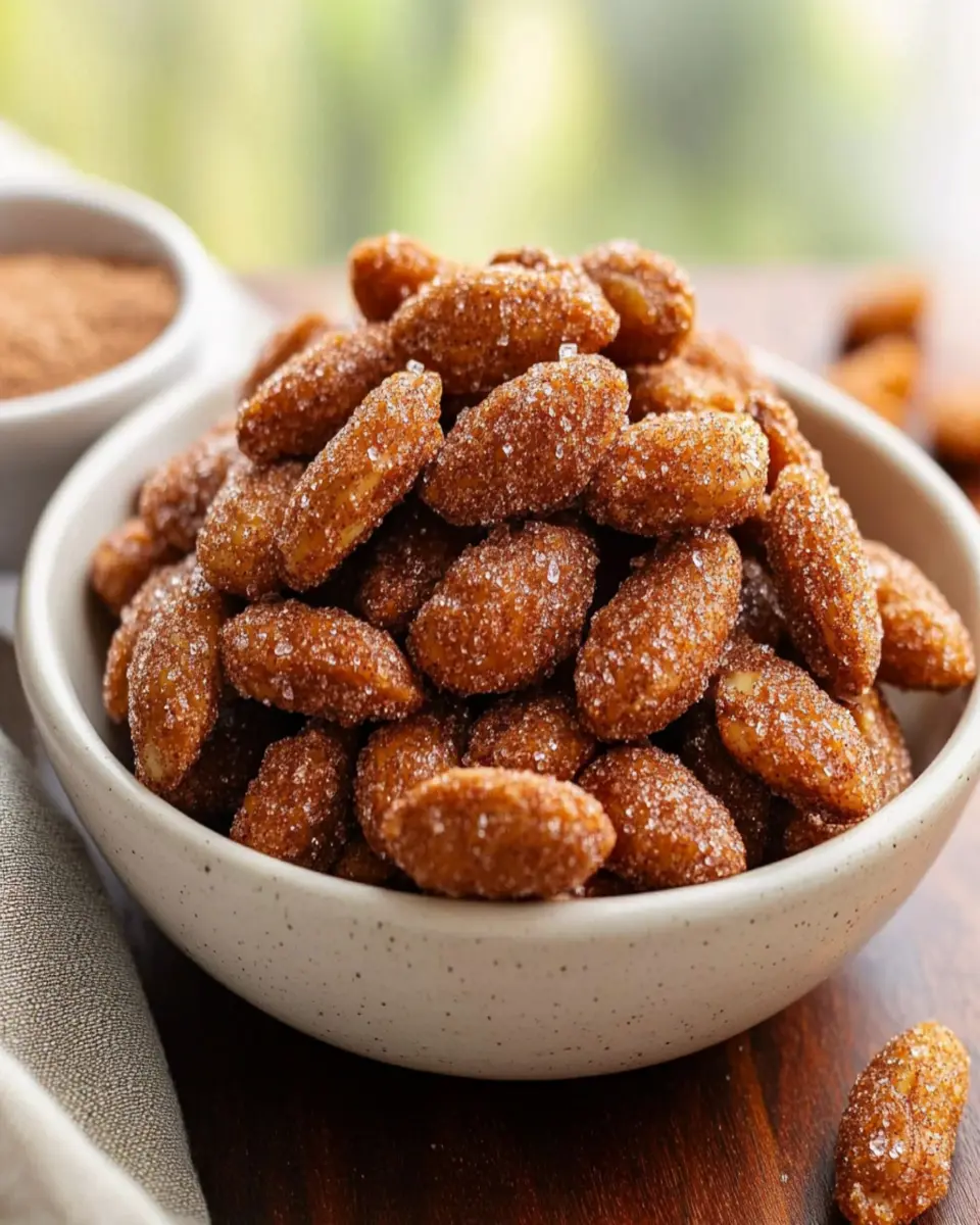 Homemade Cinnamon Sugar Almonds First Image First Image