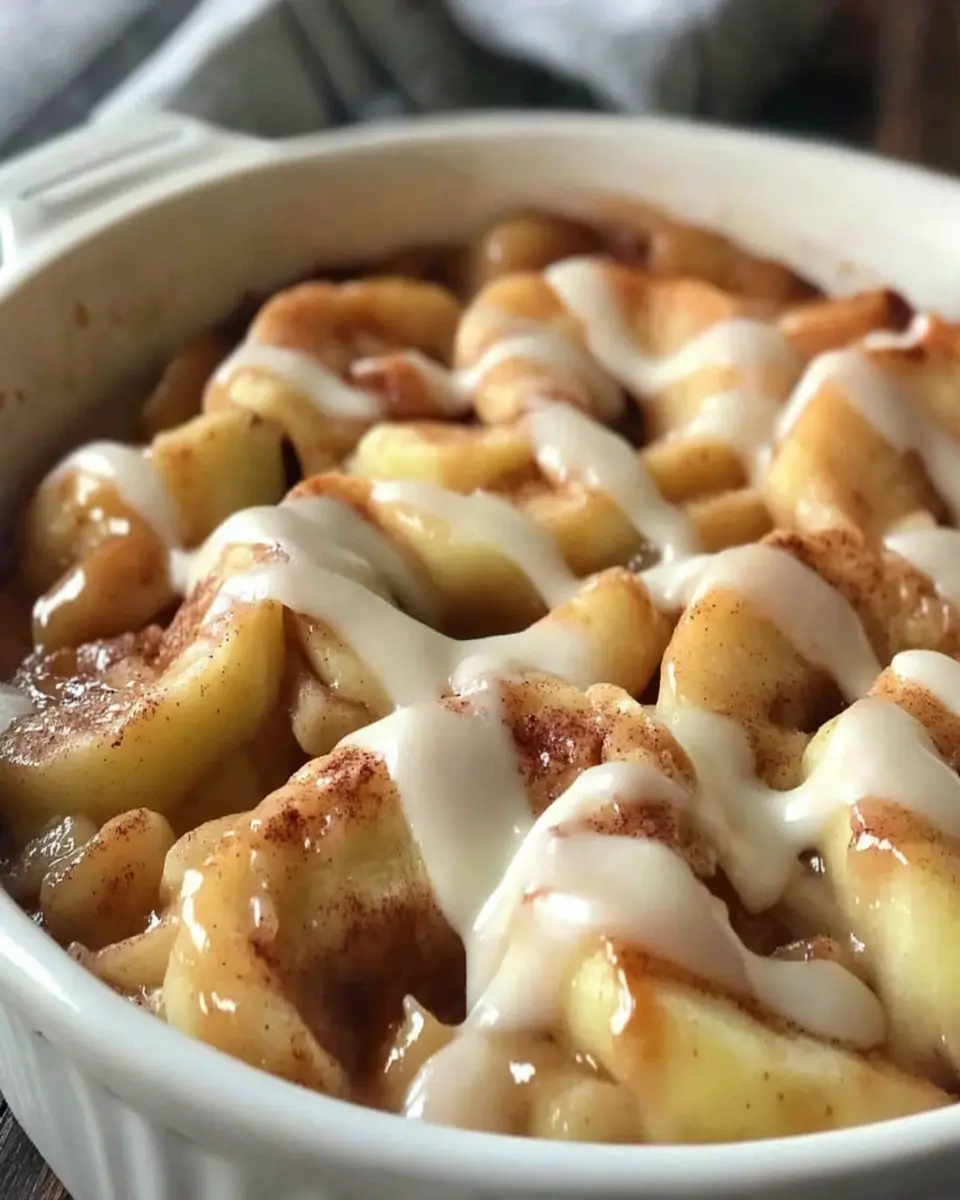 Two-Ingredient Cinnamon Roll Apple Bake First Image First Image
