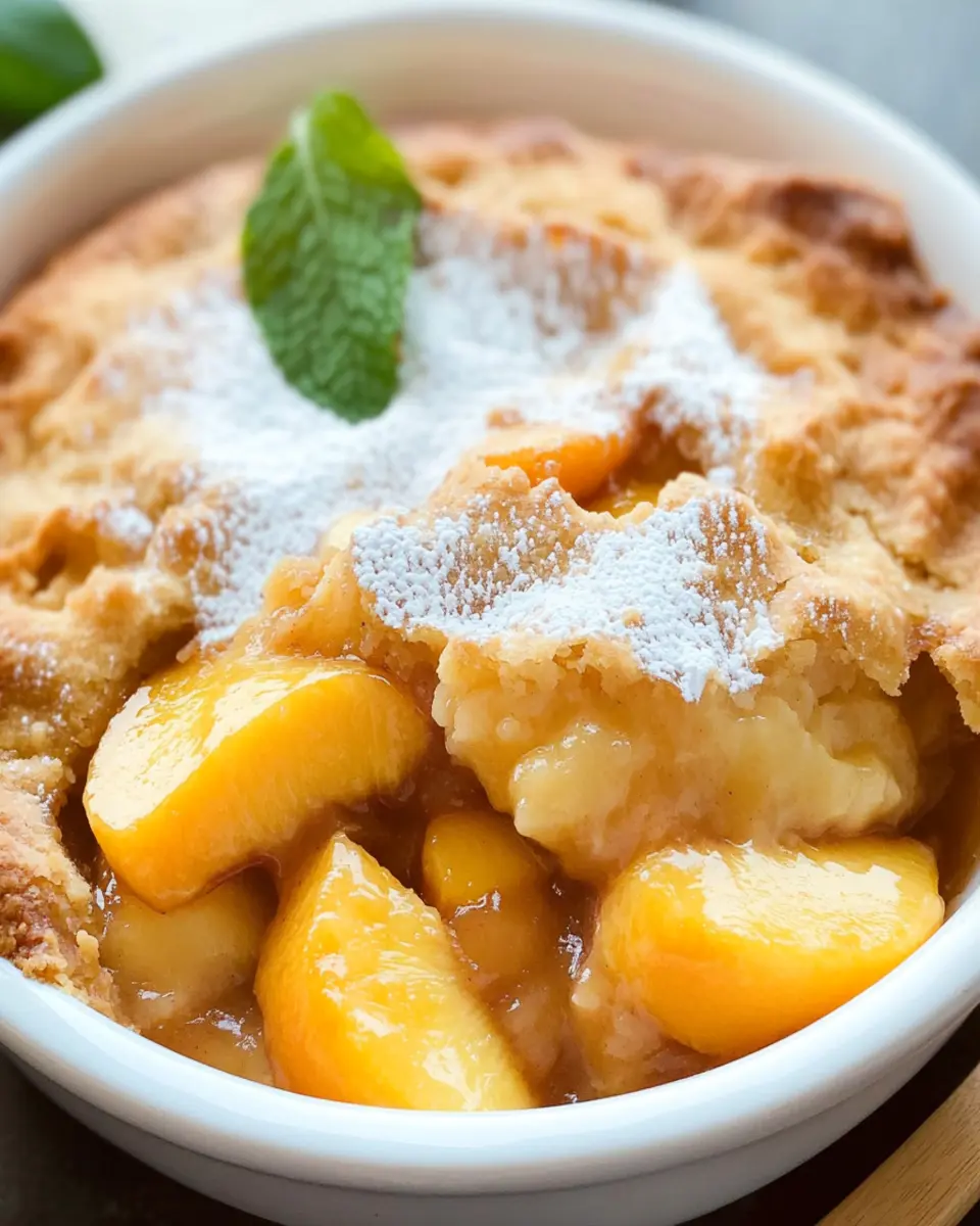 Easy Peach Cobbler Recipe First Image First Image