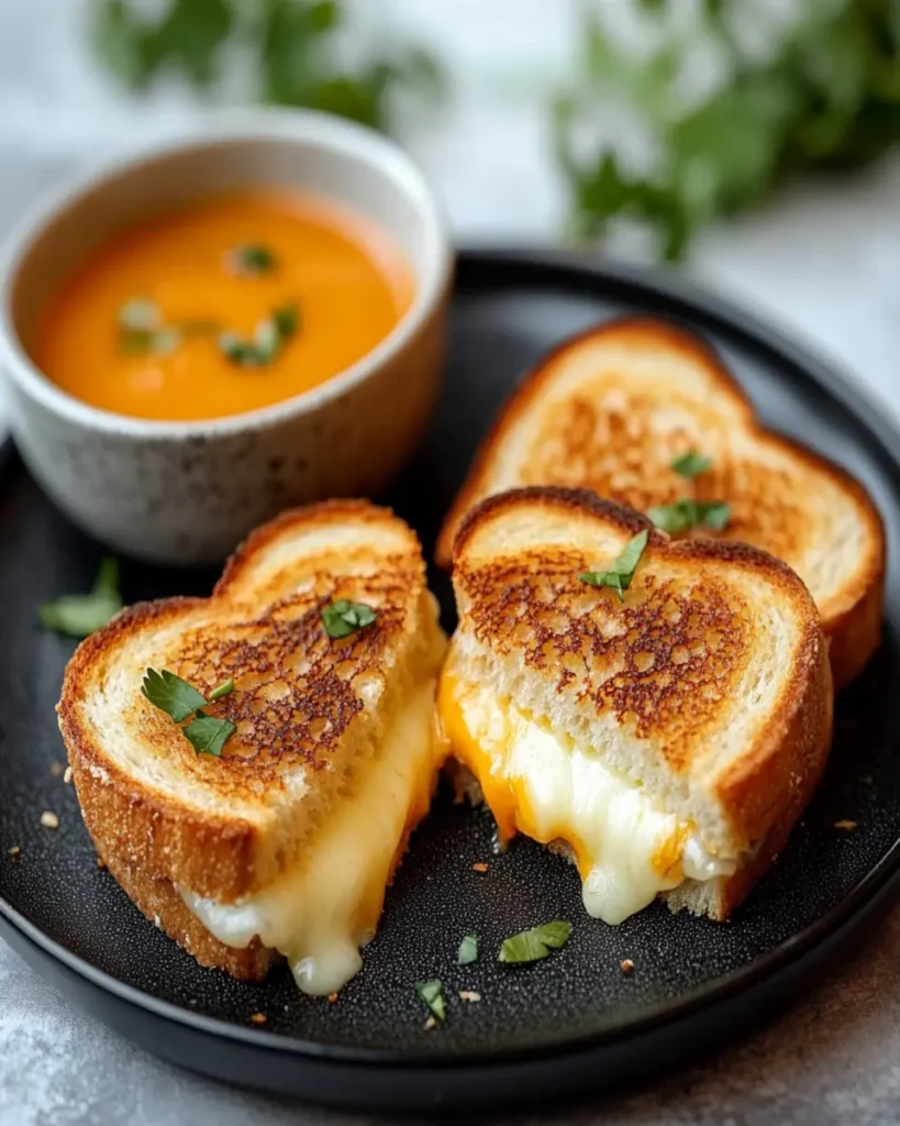 Mini Grilled Cheese Hearts First Image First Image