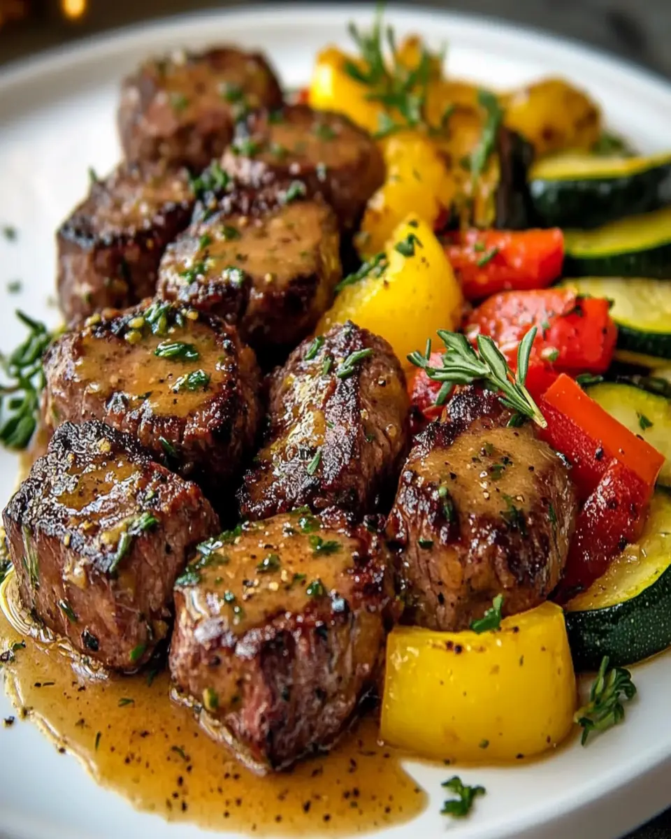 Garlic Butter Steak Bites with Veggies First Image First Image