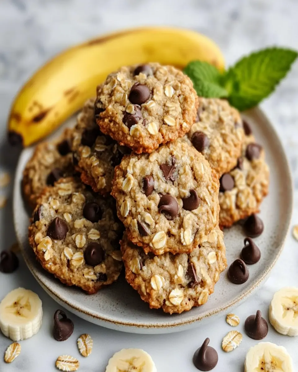 Homemade Banana Oat Cookies First Image First Image