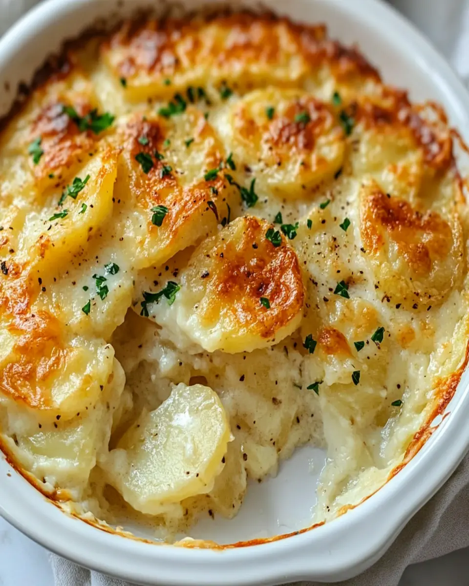 Roasted Garlic Potatoes au Gratin First Image First Image