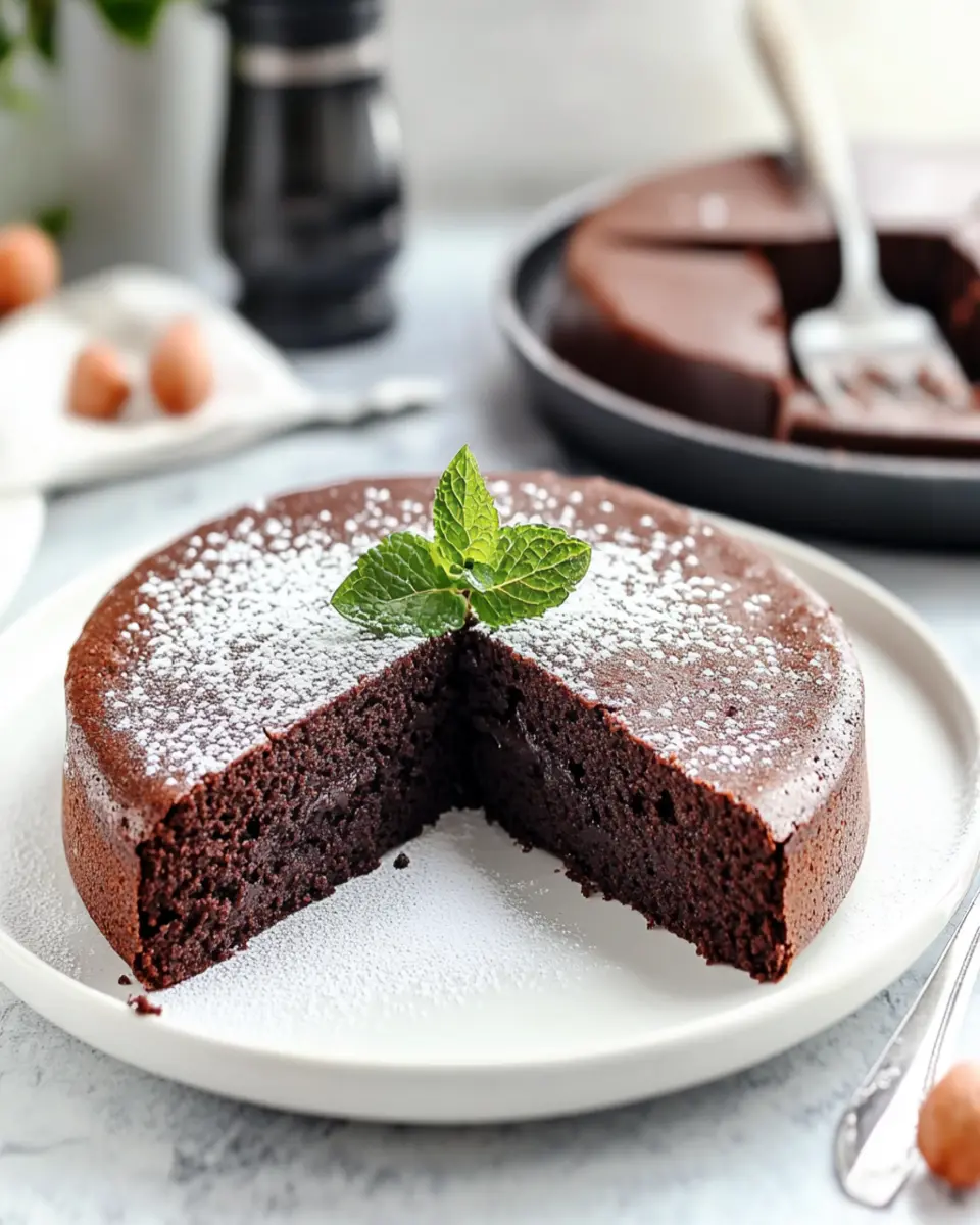 Healthy Flourless Chocolate Cake First Image First Image