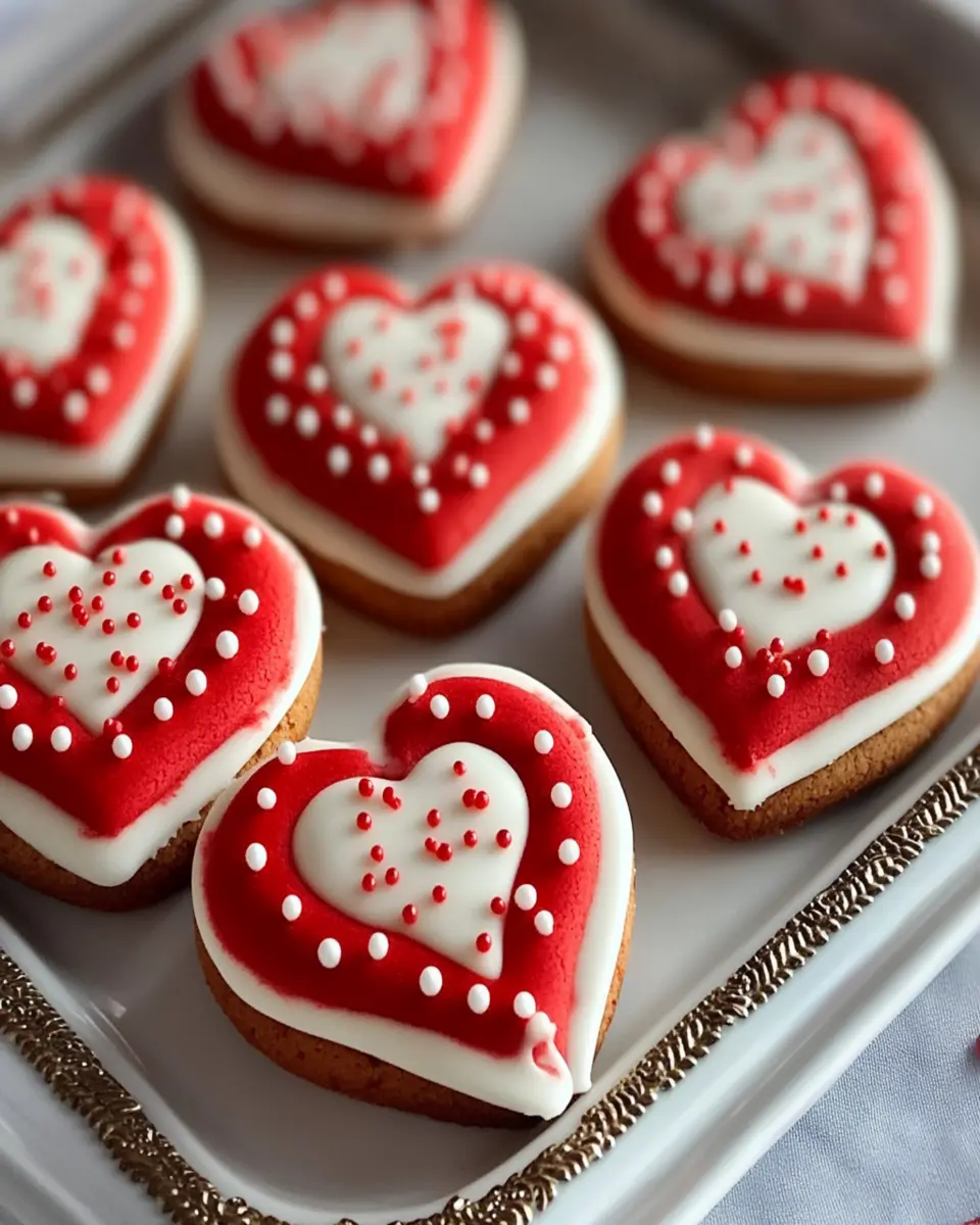 Red Velvet Heart Cookies First Image First Image